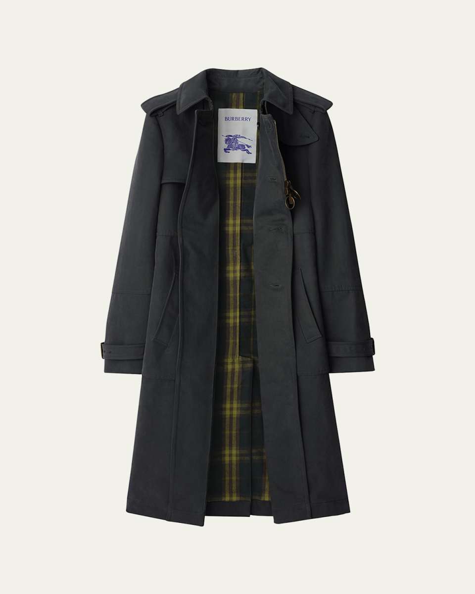 Belted Single-Breasted Trench Coat